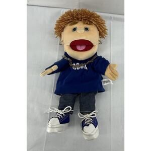 SUNNY & CO "COOL" FULL BODY BOY VENTRILOQUIST PUPPET YARN HAIR
